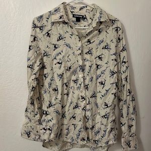 Lands end flannel button up
